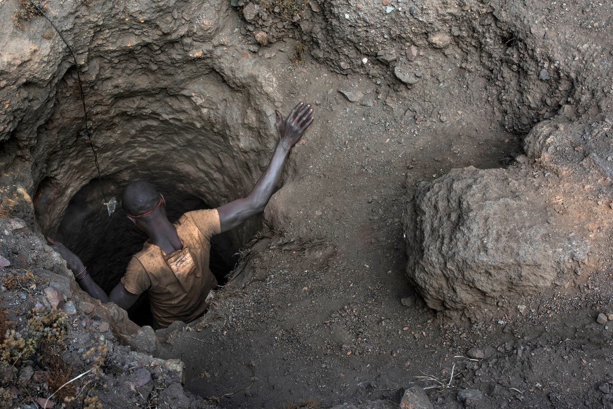 Mijnwerker in Congo